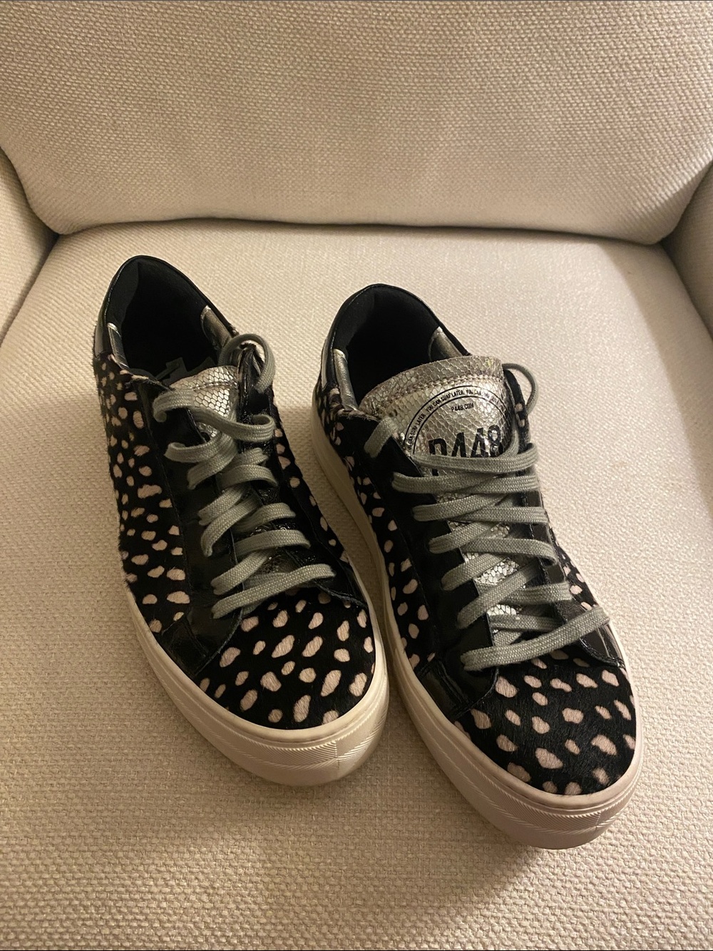 P448 Black and White Sneakers